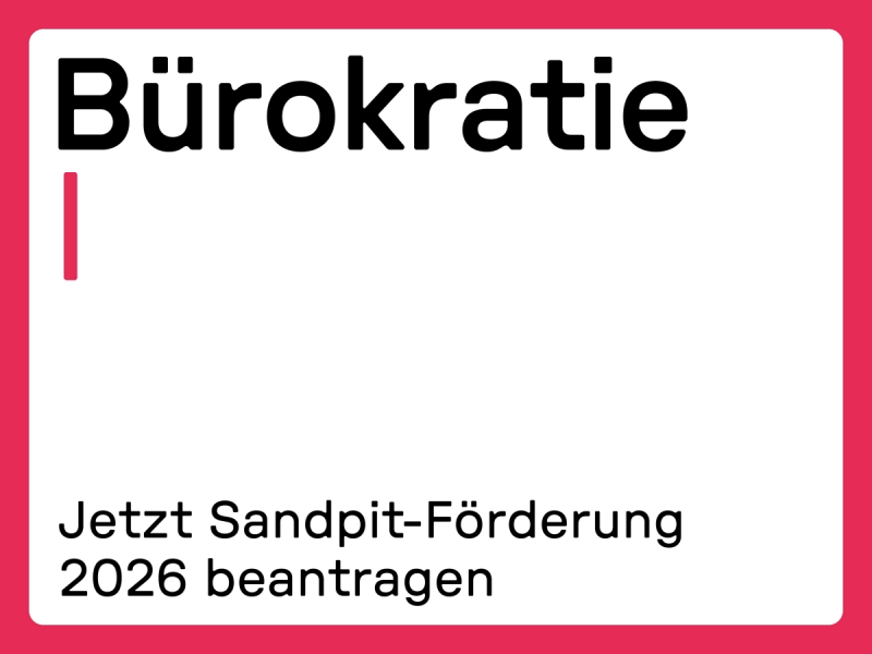 Sandpit-Ausschreibung 2026