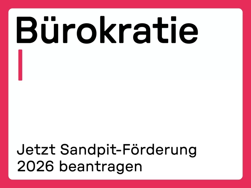 Sandpit-Ausschreibung 2026
