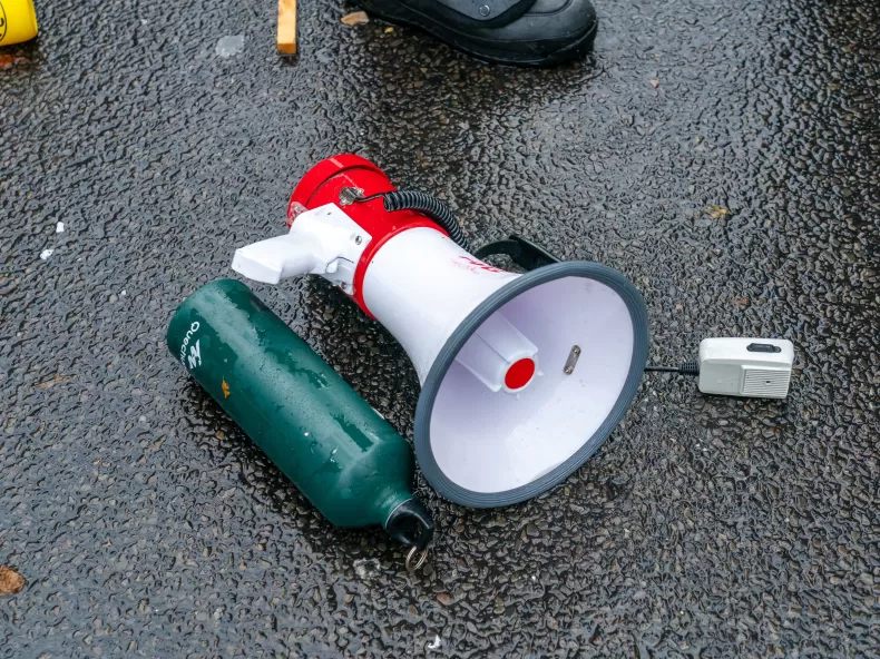 Impression von der Anti-Corona Demo